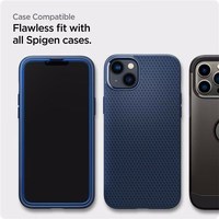 Spigen ALM Glass FC rūdīts stikls iPhone 13 / 13 Pro / 14 – melns