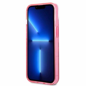 Karl Lagerfeld Gradient Ikonik Karl&Choupette viedtālruņa apvalks iPhone 13 mini – rozā
