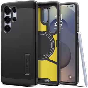 Spigen Tough Armor Magnētiskais viedtālruņa apvalks Samsung Galaxy S25 Ultra - melns