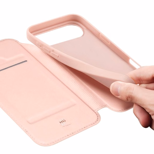 DUX DUCIS maku apvalks SKIN PRO IPHONE 17 AIR rozā