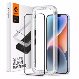 Spigen ALM Glass FC rūdīts stikls iPhone 13 / 13 Pro / 14 – melns