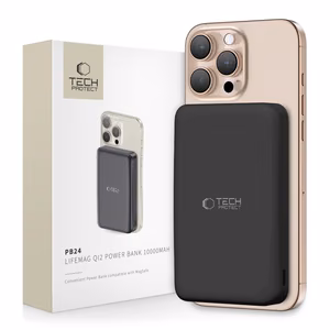 Внешний аккумулятор Tech-Protect PB24 LifeMag QI2 MagSafe 10000 mAh - чёрный