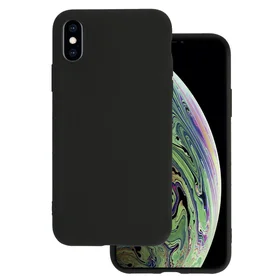 Aizmugures apvalks MATT IPHONE X/XS (5,8") melns