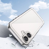 Outer Space viedtālruņa apvalks ar gēla rāmi iPhone 16 Plus - caurspīdīgs