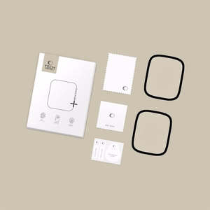 Tech-Protect Glass Flex+ hibrīdstikls, 2 gab. komplekts, Xiaomi Redmi Watch 6, melns