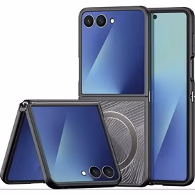 DUX DUCIS viedtālruņa apvalks YIND Samsung Z Flip7 (Pilns logs) melns