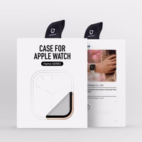 Rūdīta stikla korpuss Dux Ducis Hamo Apple Watch 44mm rozā krāsā