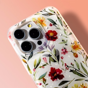 Glow Glam viedtālruņa apvalks Xiaomi Redmi 15C 4G EU / 15C 5G EU (173.16 x 81.06 x 8.2 mm) balts