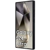 BMW M Silikona drukāts gredzens Magnētiskais viedtālruņa apvalks Samsung Galaxy S24 Ultra - melns