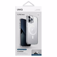 Uniq Combat Magclick Charging viedtālruņa apvalks iPhone 14 Pro Max - caurspīdīgs