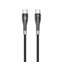 Forever Sleek kabelis USB-C - USB-C 2,0 m 60W melns
