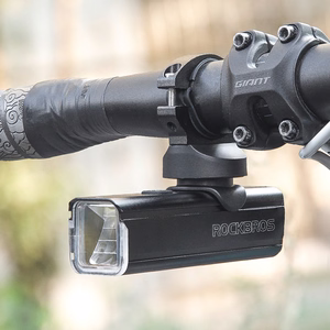Rockbros 24610002001 priekšējais velosipēda lukturis 1000 lm + USB-C - USB-A kabelis - melns