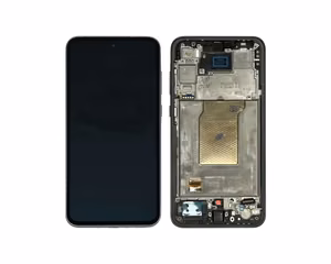 LCD ekrāns Samsung A356 A35 5G ar skārienekrānu un rāmi Melns OLED (reālais izmērs)