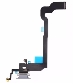 Flex priekš iPhone X priekš charging connector ar microphone Sudrabs ORG