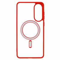 Akrila krāsains Magsafe apvalks Samsung Galaxy S25 Edge sarkans