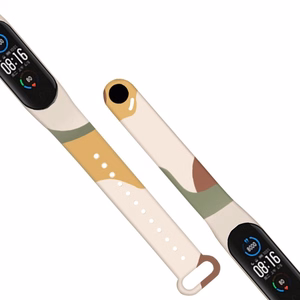 Siksniņa Moro josla Xiaomi Mi Band 3 / 4 silikona siksniņa pulksteņa aproce raksts 7