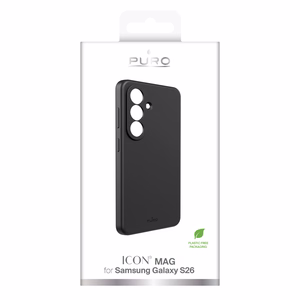 Puro ICON silikona maciņš priekš Samsung Galaxy S26 melns