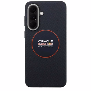 Red Bull vāks Samsung A57 (Meshed PU Red Ring & Metal Buttons) tumši zils