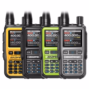 Baofeng UV-5R EU Mini – pārnēsājamā radiostacija, USB-C, Bluetooth, VHF/UHF, aviācijas josla, pelēka