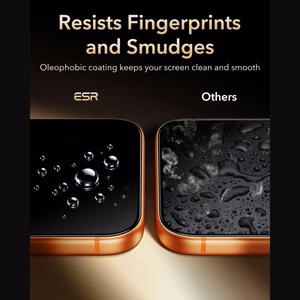 ESR UltraFit Armorite Pro rūdīts stikls, paredzēts iPhone 18 Pro Max / 17 Pro Max, melns