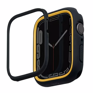 Uniq Moduo viedtālruņa apvalks Apple Watch 4/5/6/7/8/9/SE/SE2 44/45mm - melns un sinepju