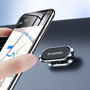 Wozinsky pašlīmējošs magnētiskais automašīnas turētājs 360 paneļiem sudrabs (WMH-06)
