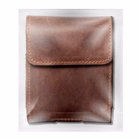 ROYAL Crazy Horse universāls horizontāls ādas jostas apvalks izmērs V SAMSUNG FLIP 1 / 2 / 3 / 4 / HUAWEI P50 Pocket / MOTOROLA RAZR 5G brūns