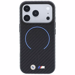 BMW M Carbon Printed Ring MagSafe maciņš iPhone 17 Pro Max / 18 Pro Max, melns