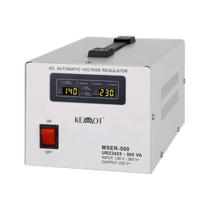 Automātiskais sprieguma stabilizators KEMOT MSER-500 (500 VA, servomotors)
