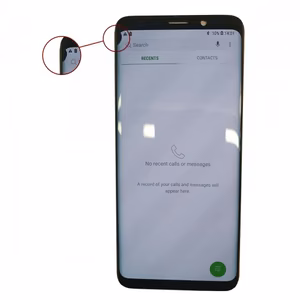 LCD Displejs Saderīgs ar Samsung G960 S9 Melns (Renewed: Telemax) (Ar Defects 212)