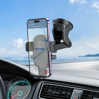 Automašīnas tālruņa turētājs Borofone BH93 (instrumentu panelis), melns