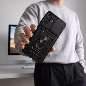 Tech-Protect CamShield Pro maciņš, paredzēts Samsung Galaxy A17 / A18 / A26 4G / 5G, melns
