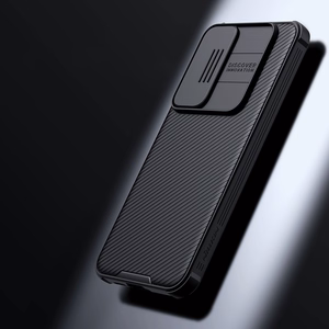 Nillkin CamShield Pro apvalks Samsung Galaxy A55 ar kameras vāciņu - melns