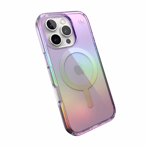 Speck Presidio2 Lux MagSafe vāciņš ierīcei iPhone 16 Pro, violets un caurspīdīgs