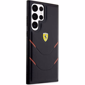 Ferrari FEHCS23LPBAK S23 Ultra S918 melns/melns cietais apvalks Karstā štancēšana līnijas