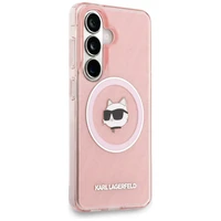 Karl Lagerfeld IML Repeated Choupette MagSafe Maciņš for Samsung Galaxy S26 Plus - rozā