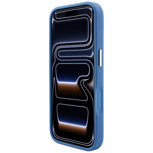 Guess Embossed 4G Classic MagSafe maciņš iPhone 17 Pro Max / 18 Pro Max, zils