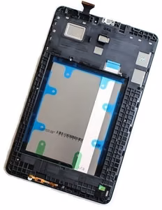 LCD ekrāns Samsung T560/T561 Tab E 9.6 ar skārienjutīgo ekrānu melns oriģināls (service pack)