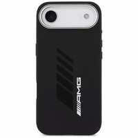 AMG silikona lielo rombu magnētiskais viedtālruņa apvalks iPhone Air - melns
