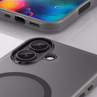 Magnētiskais abrazīvais viedtālruņa apvalks iPhone 17, saderīgs ar MagSafe - matēts melns
