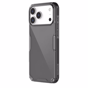Nillkin Nature TPU Pro viedtālruņa apvalks iPhone 17 Pro Max – daļēji caurspīdīgs melns