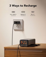 VEGER Portatīvais lādētājs 50000 mAh PD QC3.0 5A 22,5W Tank Lite (W5001) melns