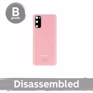 Aizmugurējais vāks saderīgs ar Samsung G980 S20 / Cloud Pink / ar kameras lēcu 100% oriģināls (9/10 izjaukts)