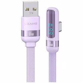 Kabelis USAMS US-SJ651 66W USB-A/USB-C 1.2m violets