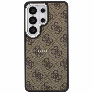 Guess maciņš 4G Embossed Ring MagSafe priekš Samsung Galaxy S26 Ultra brūns