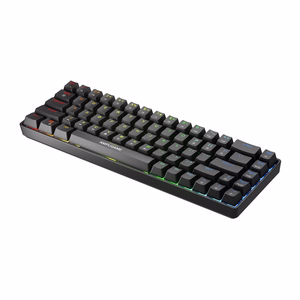 Fifine GK1 mehāniskā klaviatūra, 65% RGB (melna)