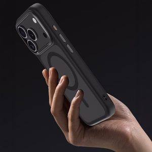 Benks Magnētiskais Mist viedtālruņa apvalks ar metāla rāmi (0070) Iphone 17 Pro Max balts