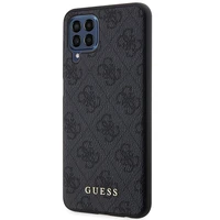 Guess GUHCSM33G4GFGR M33 5G M336 pelēks/pelēks cietais apvalks 4G Metal Gold Logo