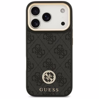 Guess 4G Strass Logo magnētiskais viedtālruņa apvalks iPhone 17 Pro - melns