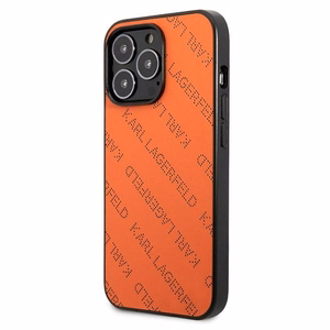 Karl Lagerfeld Perforated Allover Чехол для iPhone 13 Pro / 13 6.1" - оранжевый